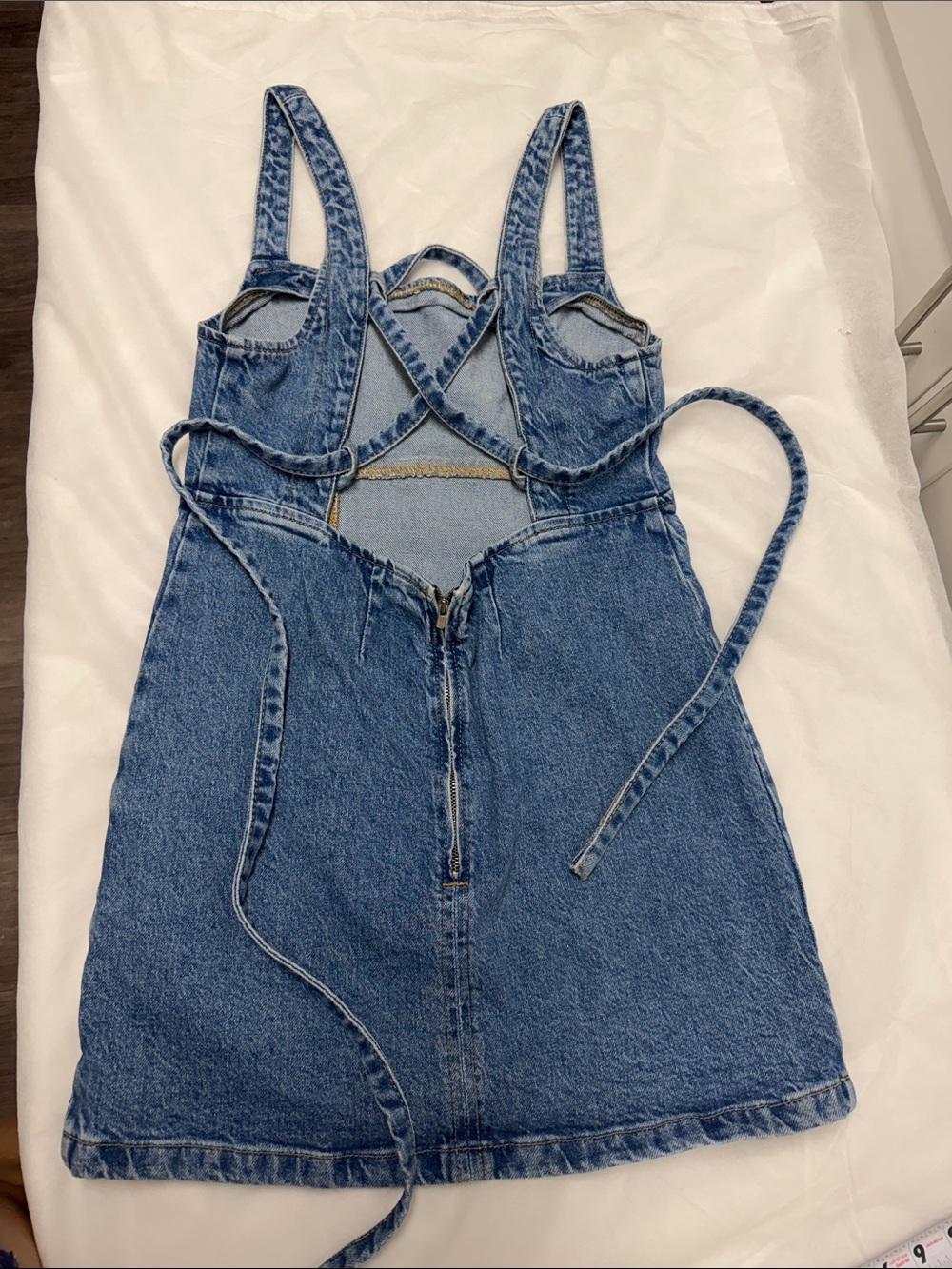 Zara Blue Denim Mini Dress